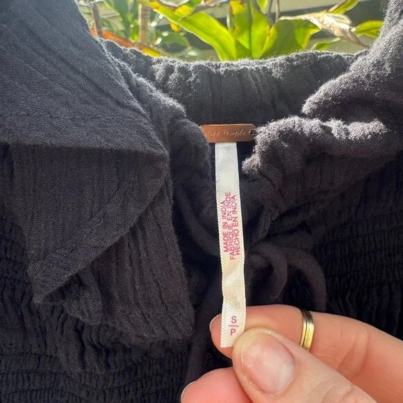 NWOT Free People Oasis Midi Dress Black SMALL - Picture 5 of 6